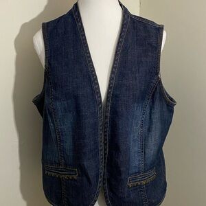 Chico’s Platinum Denim Vest